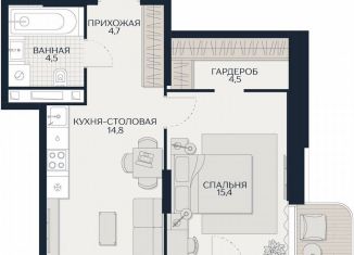 Продаю 1-ком. квартиру, 51.4 м2, Москва, Гродненская улица, 18, Можайский район