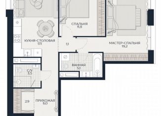 Продаю двухкомнатную квартиру, 68.7 м2, Москва, ЗАО, Гродненская улица, 18