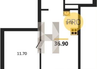 Продажа 1-ком. квартиры, 38.1 м2, Новосибирск, Калининский район