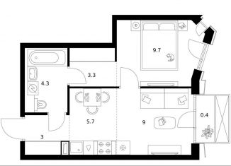 Продажа однокомнатной квартиры, 35.4 м2, Москва, район Гольяново