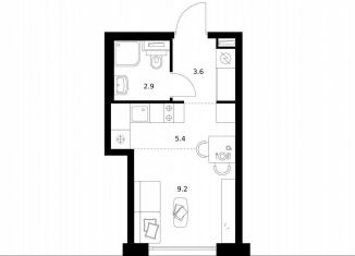 Продаю квартиру студию, 21.1 м2, Москва, ЖК Бусиновский Парк, к22.2, район Западное Дегунино