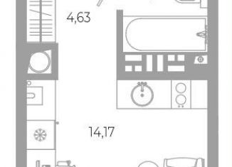 Продается квартира студия, 22.6 м2, Астрахань, Боевая улица, 132с2