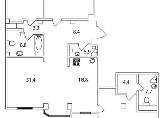Продажа 4-комнатной квартиры, 207 м2, Санкт-Петербург, Приморский проспект, 137к1, метро Беговая