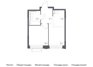 Продается однокомнатная квартира, 31.6 м2, Московская область, жилой комплекс Квартал Строгино, к1