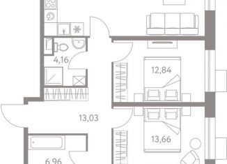 Продажа трехкомнатной квартиры, 109 м2, Москва, ЖК Лайф Варшавская