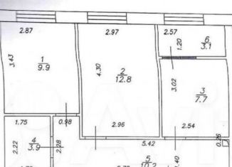 Двухкомнатная квартира на продажу, 47 м2, Казань, улица Азата Аббасова, 19, ЖК Весна 2