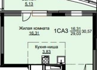 Продаю квартиру студию, 30.6 м2, Щёлково, жилой комплекс Соболевка, к8