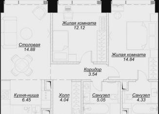 Продажа двухкомнатной квартиры, 65.1 м2, Москва, 4-я улица Марьиной Рощи, 12к2, ЖК Мод