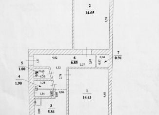 Продажа 2-комнатной квартиры, 45.6 м2, Новоульяновск, улица Мира, 5