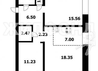 Продажа трехкомнатной квартиры, 73.2 м2, Новосибирская область, улица Николая Сотникова, 9