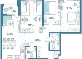 Продается 3-ком. квартира, 125 м2, Ростов-на-Дону, Нижегородская улица, 31/3, ЖК Тихий Дон
