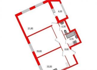 Продается 2-комнатная квартира, 71 м2, Санкт-Петербург, Парфёновская улица, 14к1, ЖК Артквартал Аквилон