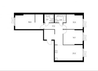 Продажа 3-комнатной квартиры, 91.4 м2, Москва, Люблинская улица, 78к2, ЖК Люблинский Парк