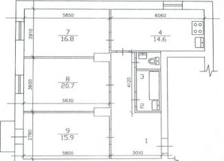 3-ком. квартира на продажу, 115.3 м2, Москва, улица Большая Ордынка, 51, улица Большая Ордынка