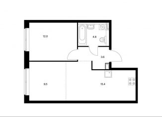 Продается 2-комнатная квартира, 45.3 м2, Москва, жилой комплекс Кронштадтский 9, к2, ЖК Кронштадтский 9