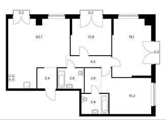 Продается 3-комнатная квартира, 97.5 м2, Москва, метро Парк Победы, жилой комплекс Барклая 6, к2