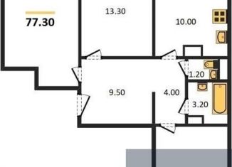 Продается 3-ком. квартира, 77.3 м2, Воронеж, ЖК Лазурный, улица Маршала Одинцова, 25Б/33