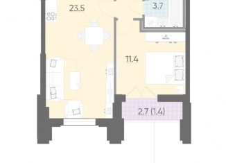 Продается 1-комнатная квартира, 43.4 м2, Санкт-Петербург, ЖК Цивилизация на Неве
