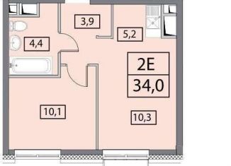 Продается 2-комнатная квартира, 34.2 м2, Москва, Аминьевское шоссе, 4Дк3литБ, ЖК Вестердам