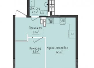 Продам 1-комнатную квартиру, 32.2 м2, село Первомайский