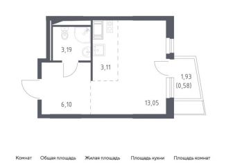 Продам квартиру студию, 26 м2, Ленинский городской округ, ЖК Горки Парк, жилой комплекс Горки Парк, к4.1