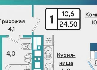 Продажа квартиры студии, 24.5 м2, Ижевск, Индустриальный район