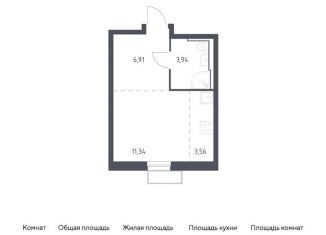 Квартира на продажу студия, 25.8 м2, городской округ Красногорск, жилой комплекс Квартал Строгино, к2