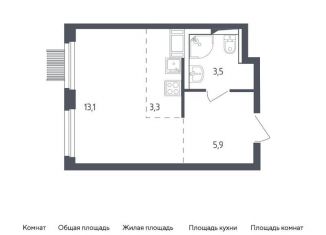 Продам квартиру студию, 25.8 м2, Мытищи, ЖК Мытищи Парк, жилой комплекс Мытищи Парк, к4