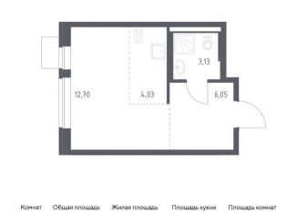 Продам квартиру студию, 25.9 м2, поселение Рязановское, жилой комплекс Подольские Кварталы, к2