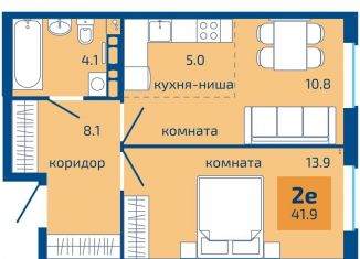 Продам 2-комнатную квартиру, 41.9 м2, Пермский край