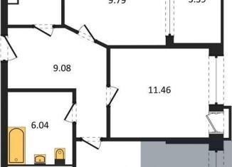 Продается 2-комнатная квартира, 55.6 м2, Воронеж, набережная Чуева, 7