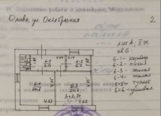 Двухкомнатная квартира на продажу, 59 м2, поселок Олива, Октябрьская улица, 2