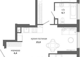 Трехкомнатная квартира на продажу, 77.3 м2, Москва, метро Мичуринский проспект, улица Лобачевского, 118с4