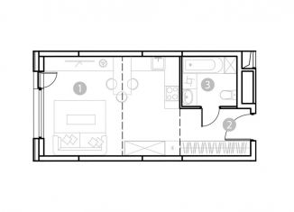 Продается квартира студия, 31.6 м2, Москва, район Перово