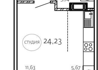 Продажа квартиры студии, 24 м2, Челябинск