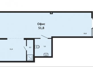 Сдаю в аренду помещение свободного назначения, 51.6 м2, Краснодар, улица Григория Булгакова, 10, микрорайон Достояние