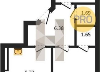 Продается однокомнатная квартира, 40.7 м2, Новосибирск, метро Студенческая