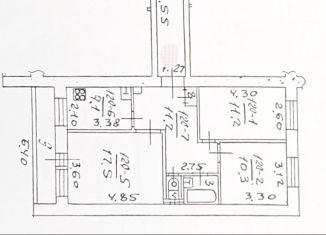 3-комнатная квартира на продажу, 65 м2, Коломна, проспект Кирова, 43