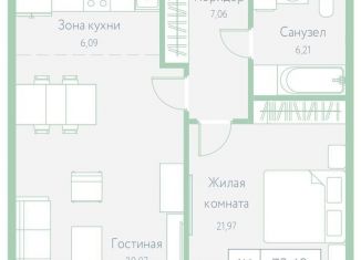 Продам 1-ком. квартиру, 70.4 м2, Хабаровский край, Доступный переулок, 14