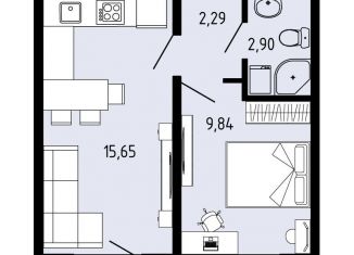 2-ком. квартира на продажу, 31.4 м2, Пермский край