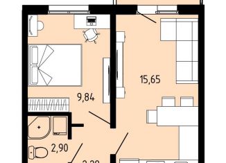 Продаю двухкомнатную квартиру, 31.2 м2, село Фролы