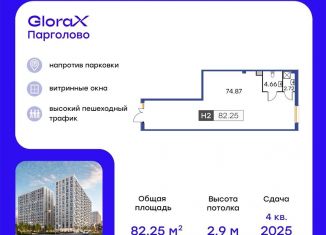 Помещение свободного назначения на продажу, 82.25 м2, Санкт-Петербург