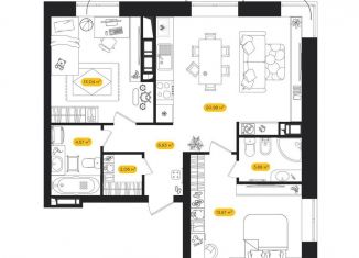 Продается 2-комнатная квартира, 65.7 м2, Астрахань