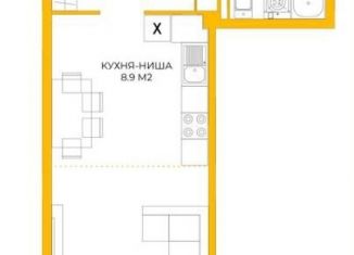 Квартира на продажу студия, 40.6 м2, Пенза, Побочинская улица, с14