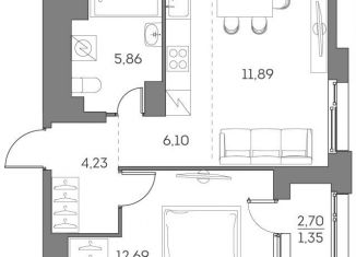 Продаю 1-комнатную квартиру, 42.1 м2, Москва, метро Стахановская, Рязанский проспект, 2с27