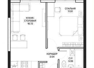 Продается 1-ком. квартира, 34.6 м2, Москва, улица Корнейчука, 27с7, район Бибирево