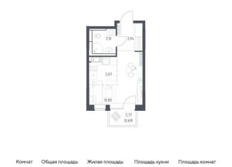 Продам квартиру студию, 22.5 м2, Санкт-Петербург, метро Рыбацкое