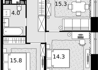 Продажа 2-ком. квартиры, 58.9 м2, Москва, Отрадная улица, 4А