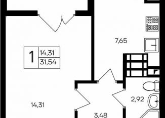 Продам 1-ком. квартиру, 31.5 м2, Крым