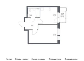 Продаю 1-комнатную квартиру, 37.4 м2, Московская область